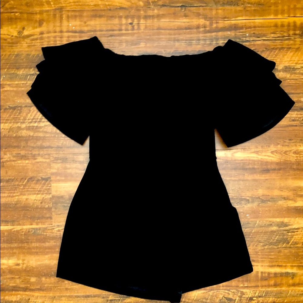 She & Sky Strapless Romper